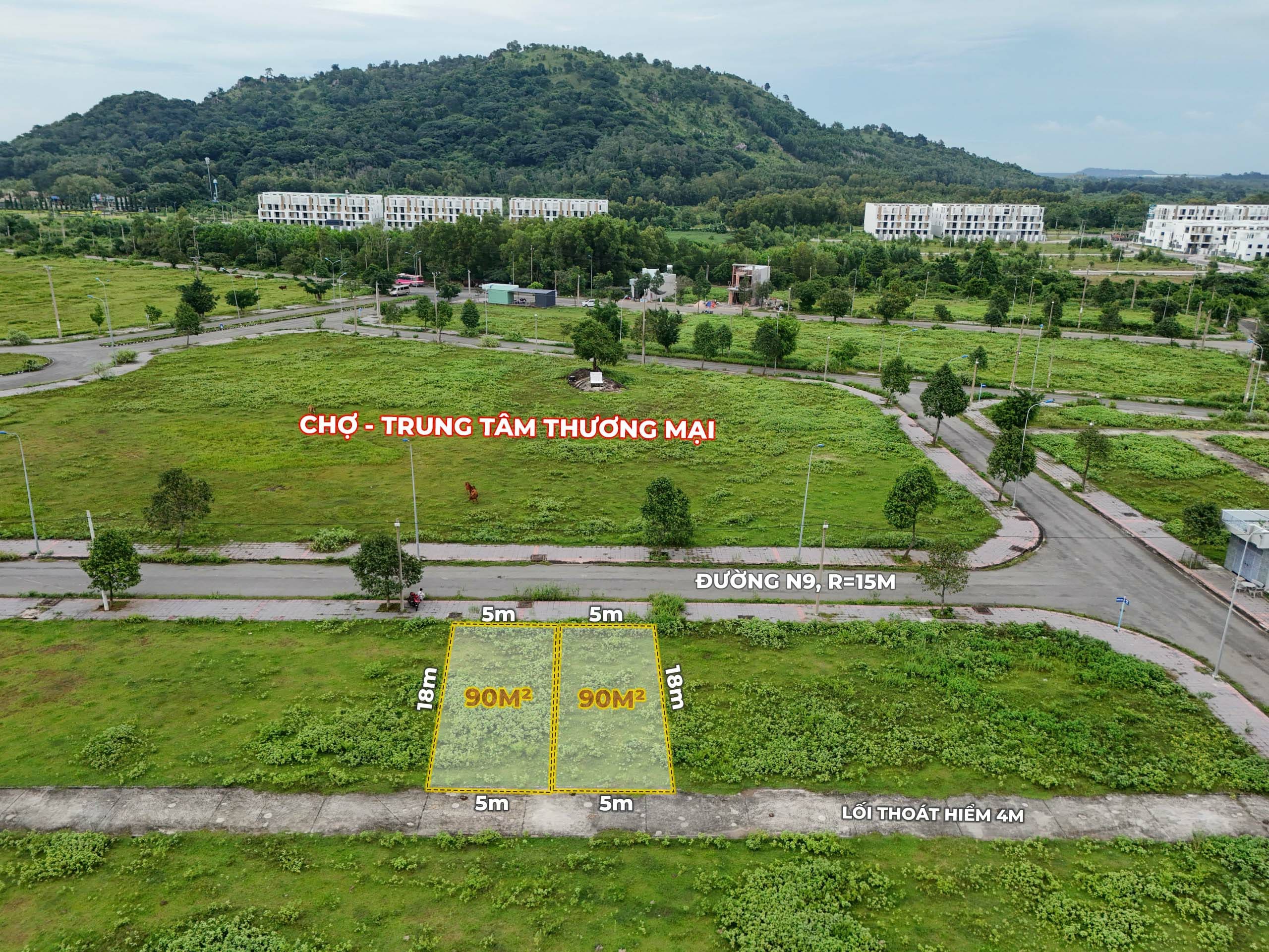 N9A_40_41 Bán đất tái định cư Sonadezi Châu Đức