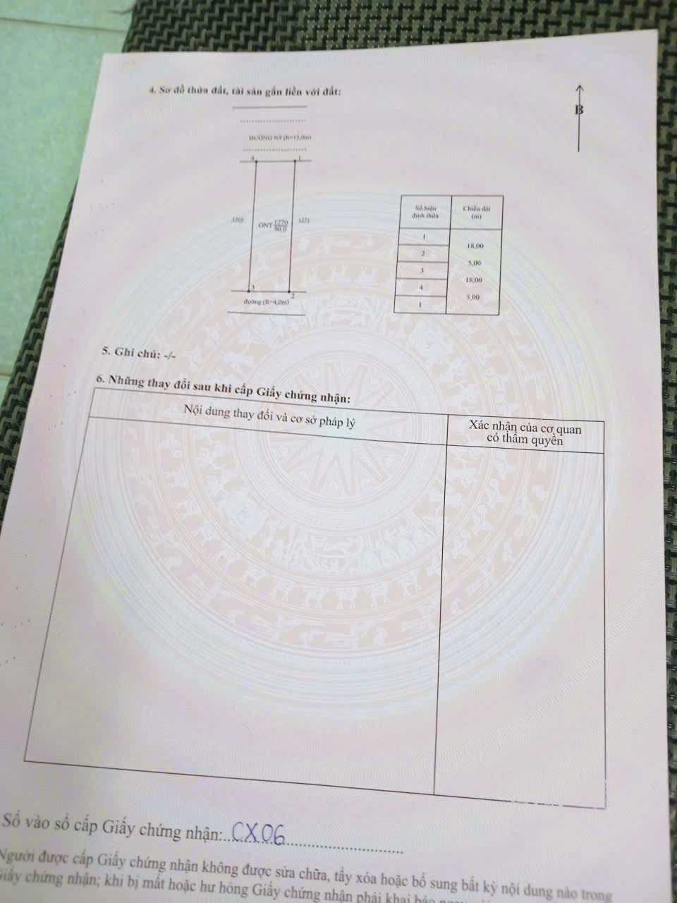 Sổ N9A_40_41 Bán đất tái định cư Sonadezi Châu Đức