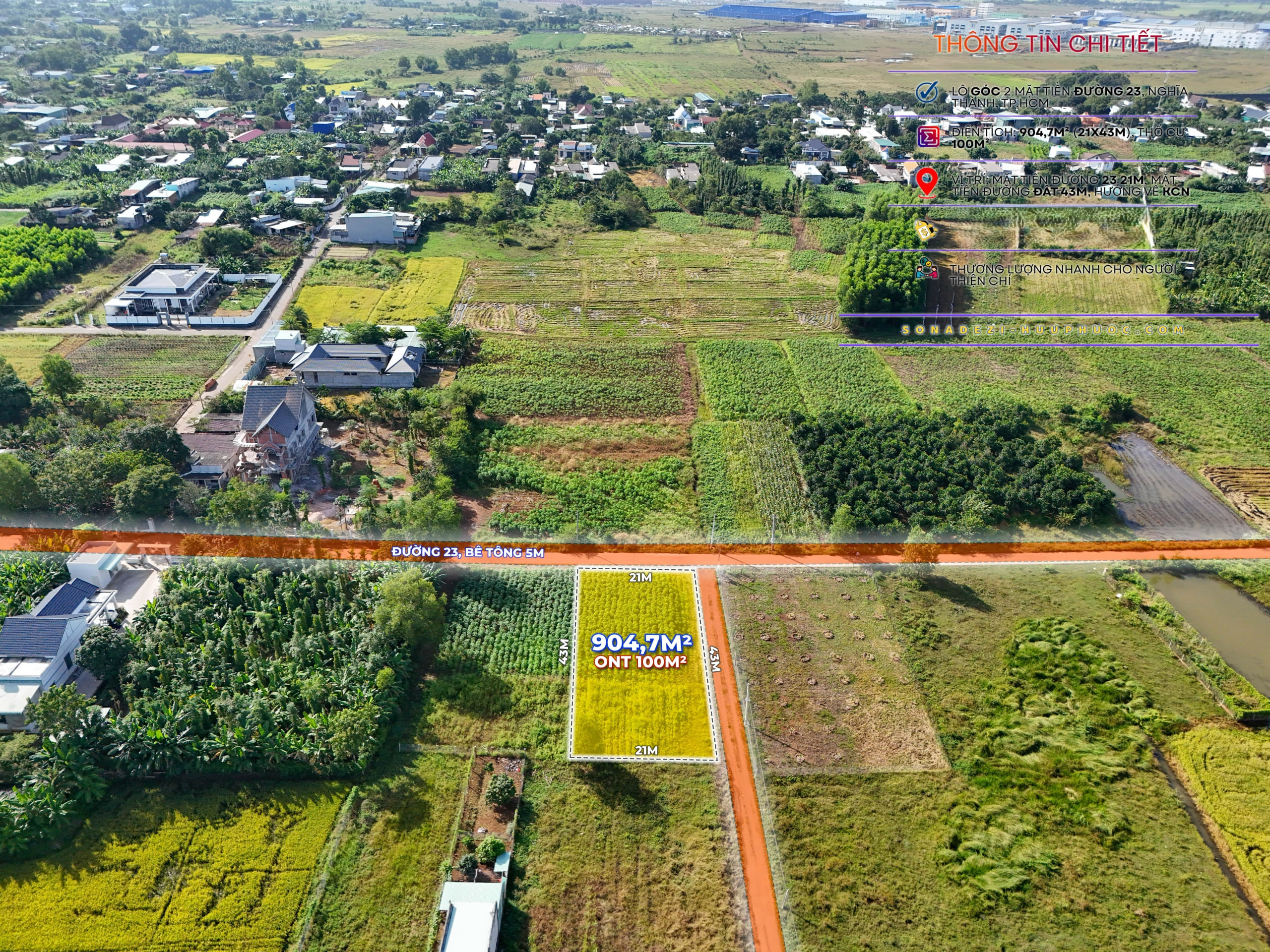 Bán đất xã Suối Nghệ Nghĩa Thành, Sonadezi Châu Đức
