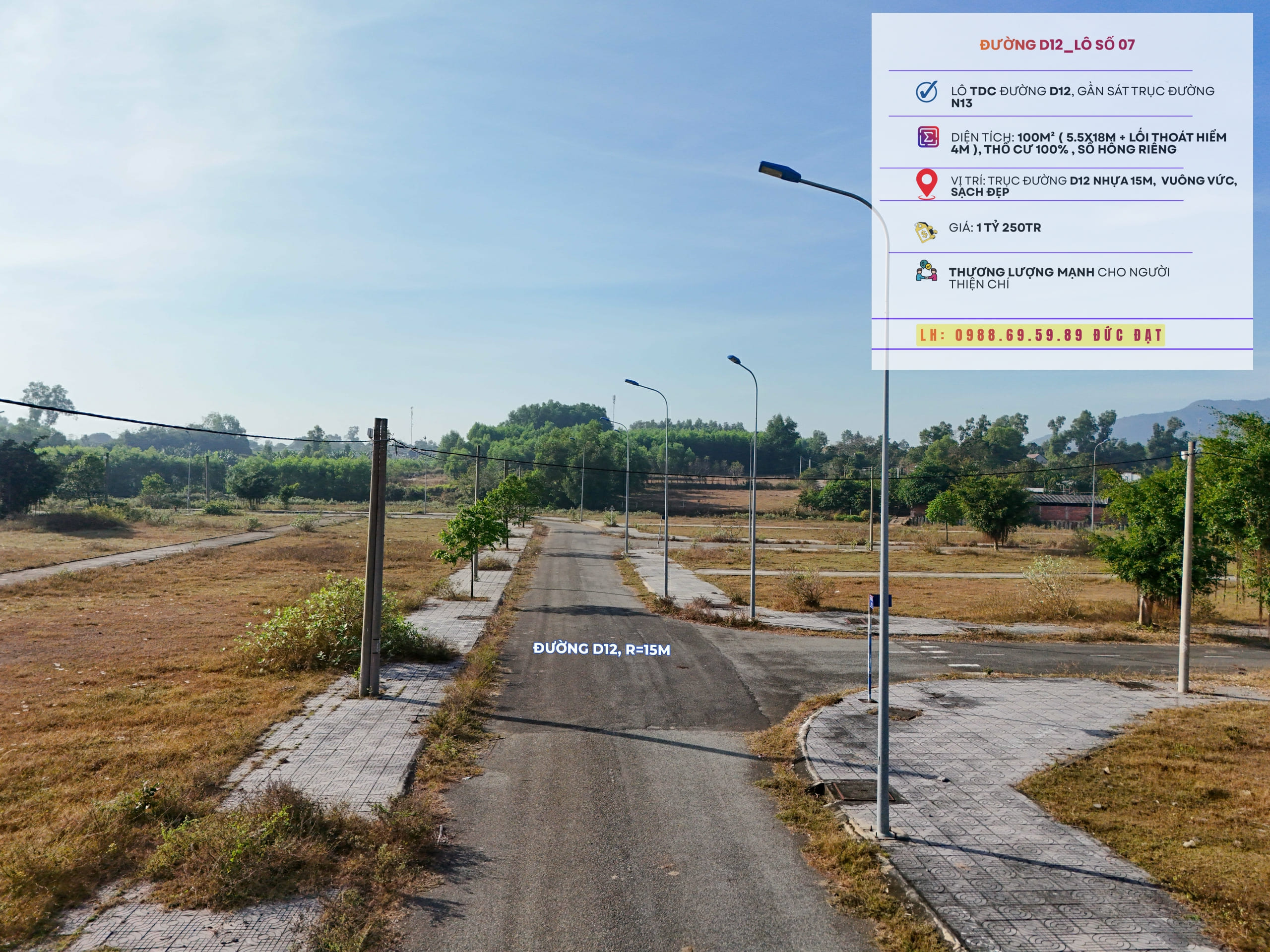 Bán đất tái định cư sonadezi châu đức