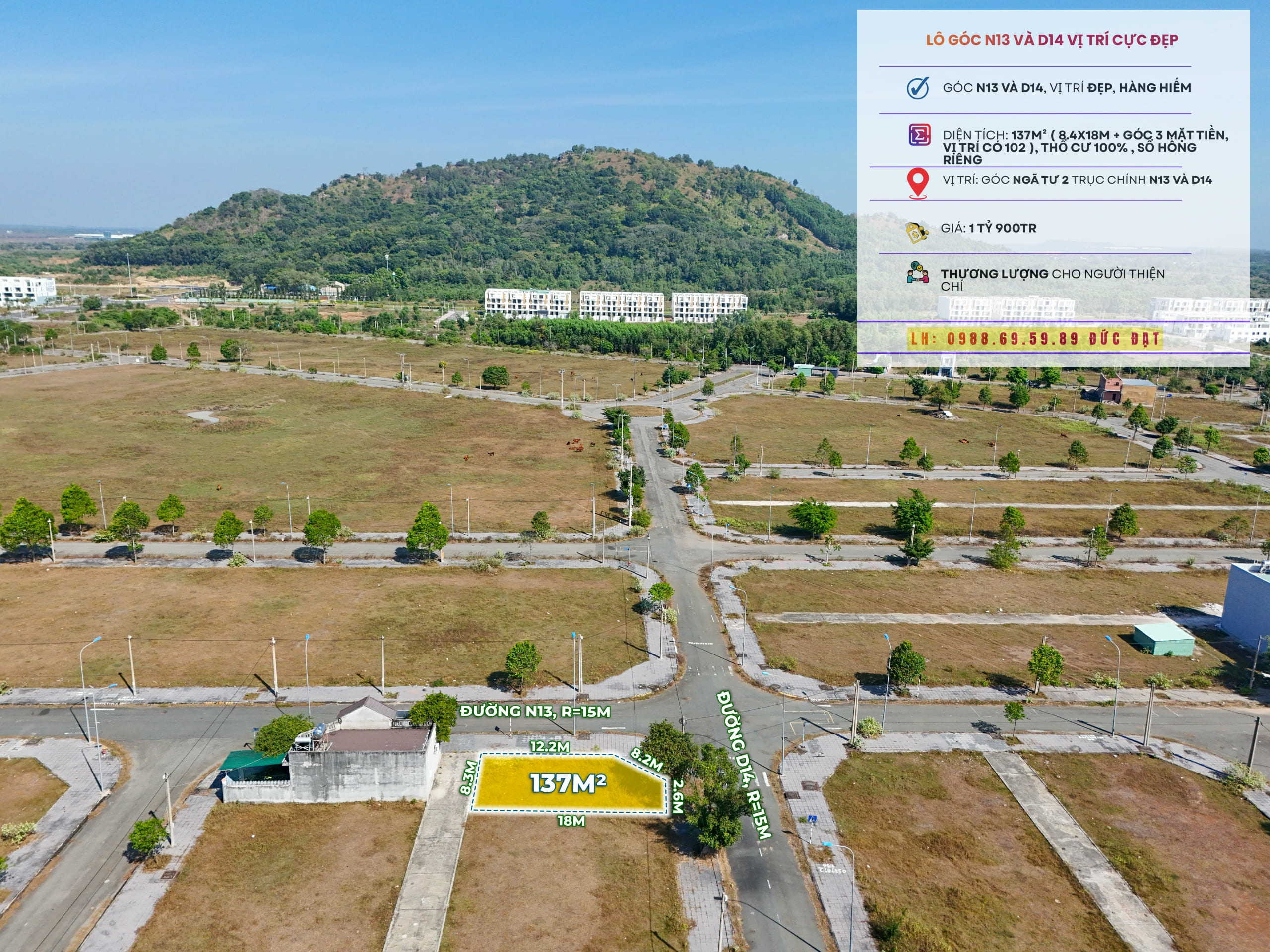 Bán đất tái định cư sonadezi châu đức