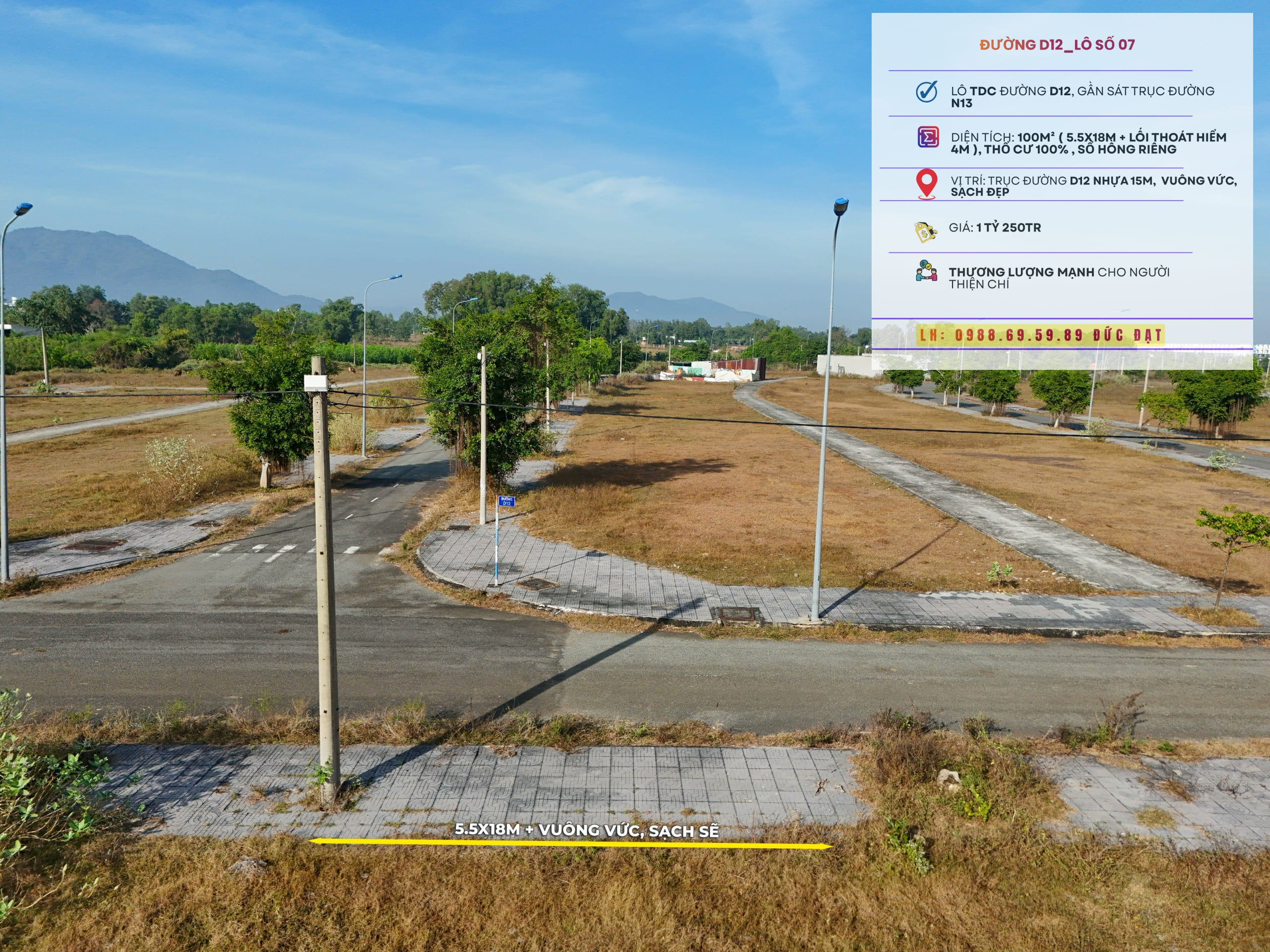 Bán đất tái định cư sonadezi châu đức