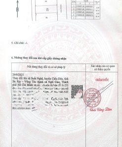 Bán đất khu bàn cờ suối nghệ, nghĩa thành, châu đức