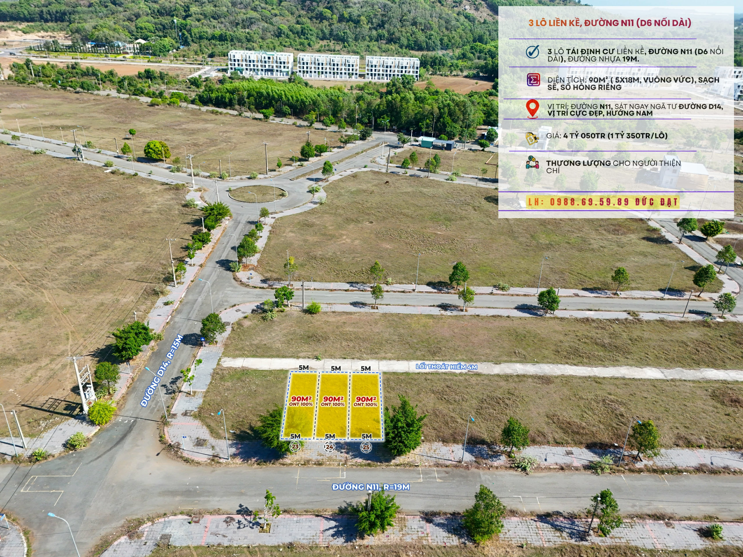 Bán đất tái định cư sonadezi châu đức