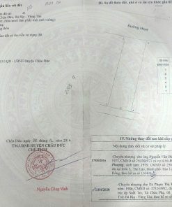 Bán đất tái định cư sonadezi châu đức