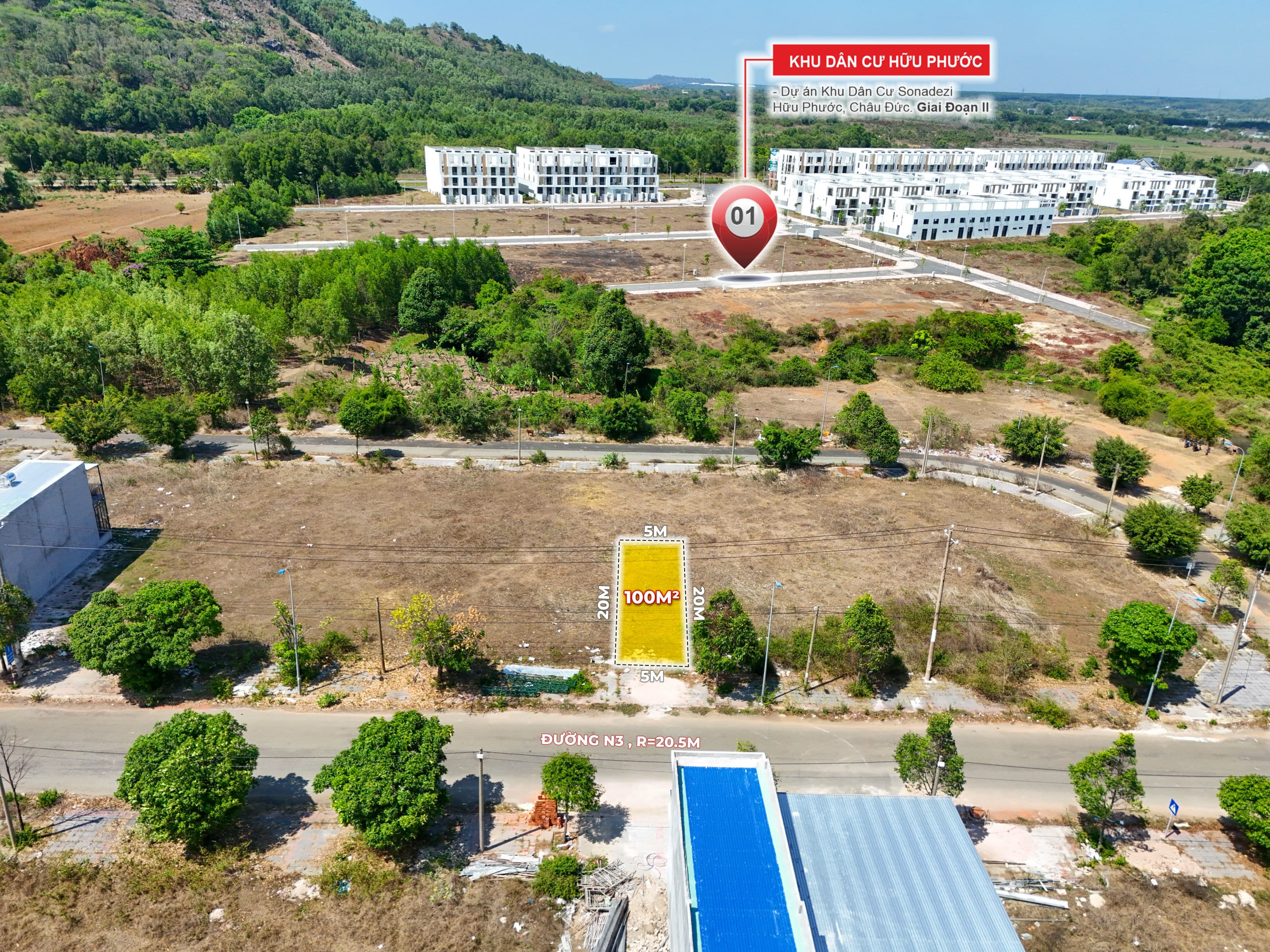 Bán đất tái định cư sonadezi châu đức