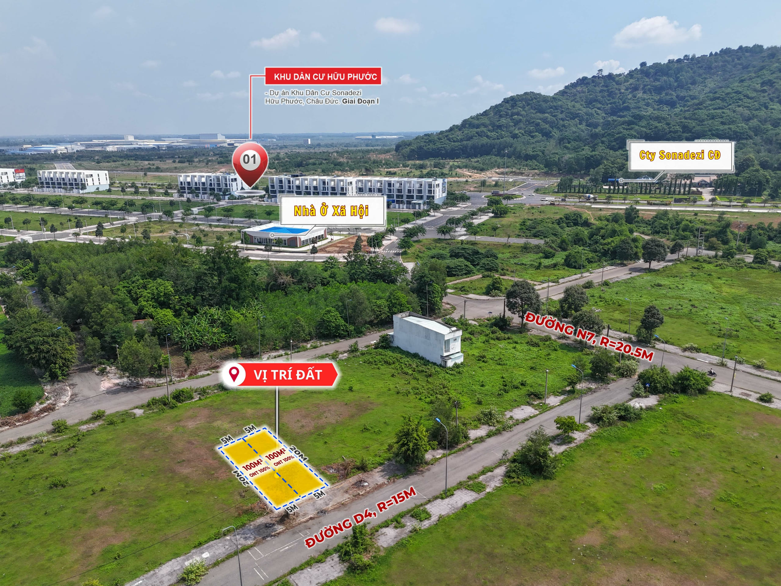 Bán đất tái định cư Sonadezi Suối Nghệ, Châu Đức