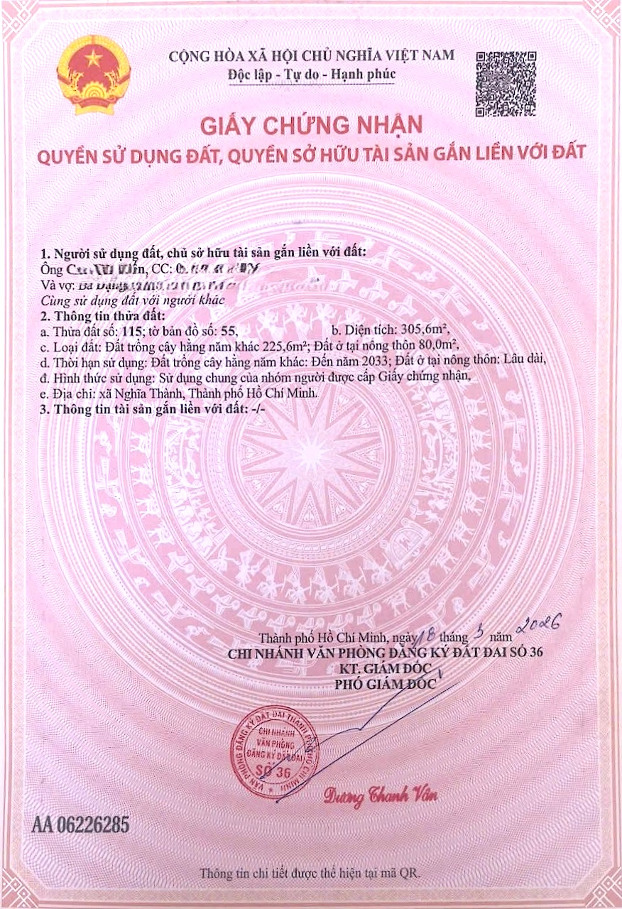 Bán đất xã Suối Nghệ Nghĩa Thành, Sonadezi Châu Đức