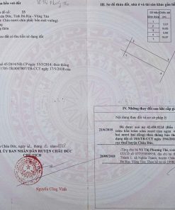 Bán đất tái định cư Sonadezi Suối Nghệ, Châu Đức