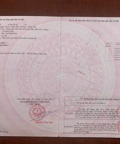 Bán đất tái định cư Sonadezi Suối Nghệ, Châu Đức